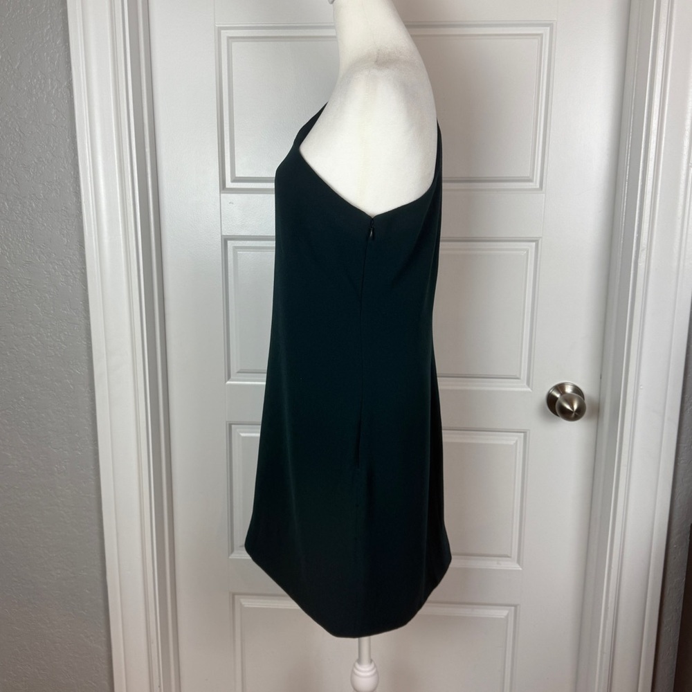 Dress the Population Heidi dark green one shoulder mini dress size Medium - Picture 4 of 8